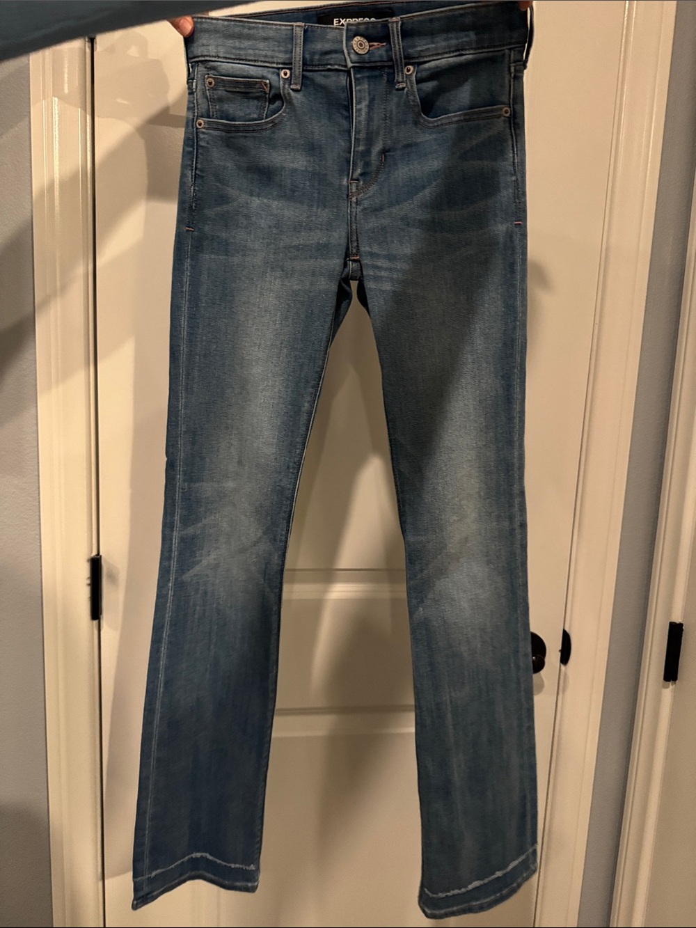 Express Men's Mid Blue Bootcut Jeans